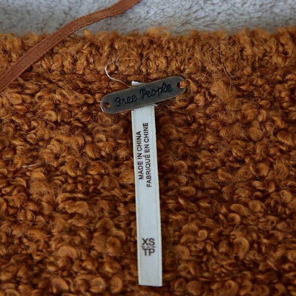 Free people Terracotta V-neck sweater size XS - Picture 4 of 6